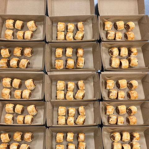 12 x Mini - Pork, Sage & Apple Sausage Rolls
